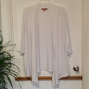 White 3/4 length cardigan